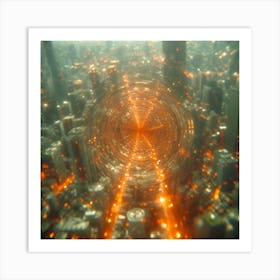 Abstract City - Abstract Stock Videos & Royalty-Free Footage Art Print