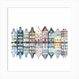 Amsterdam Houses Art Print