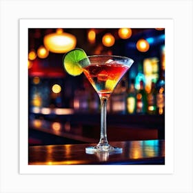 Cocktail In A Bar 5 Art Print