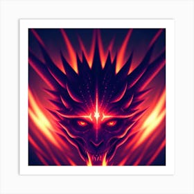 Dragon Head Art Print