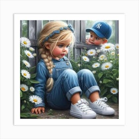 Daisies Art Print