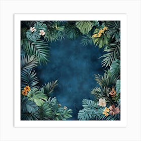 Tropical Background Art 1 Art Print