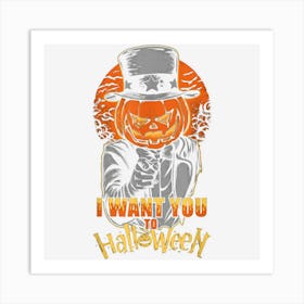 I Want Vous Pour Halloween Joe Biden Funny For Man Woman Art Print