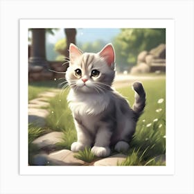 Cute Kitten 25 Art Print