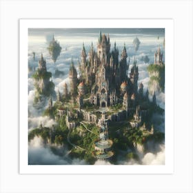 Castle In The Clouds 3 Art Print