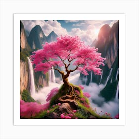 Chinese Cherry Blossom Tree 1 Art Print