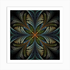 Fractal Art Abstract Pattern 1 Art Print