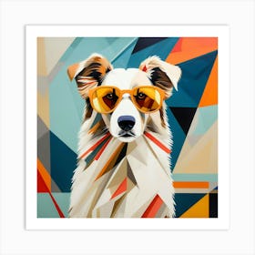 Abstract modernist Dog Art Print