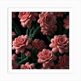 Pink Roses 4 Art Print