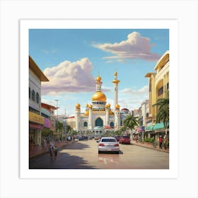 Brunei City Art Print 3 Art Print