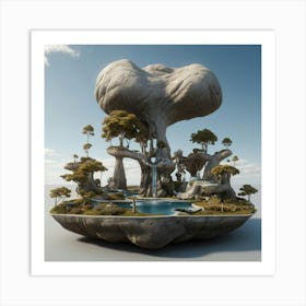 Rocky Island Art Print