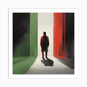 Italian Flag Art Print