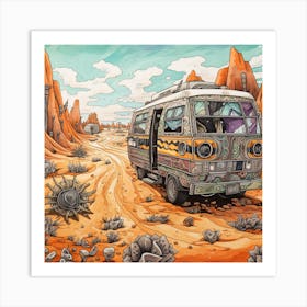 Desert Van Art Print