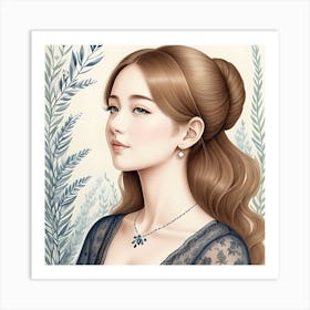 Korean Beauty Art Print