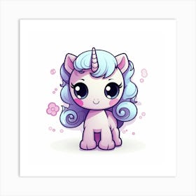 Cute Unicorn 278 Art Print