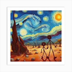 Hot days night Art Print