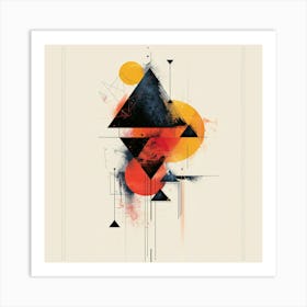 Abstract Triangles 1 Art Print