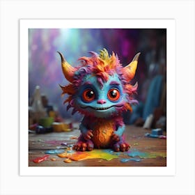 Colorful Monster 1 Art Print