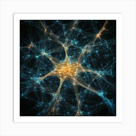 Neuron Network Art Print