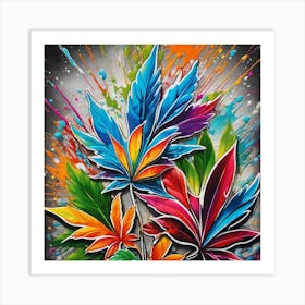 Colorful Leaves 1 Art Print