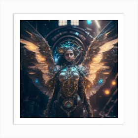 Steampunk Angel 6 Art Print