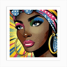 Aisha Pop African Woman  Art Print