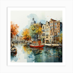 Elevated Elegance Aerial Bliss In Amsterdam 1 Art Print