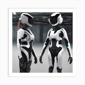 Futuristic Robots 14 Art Print