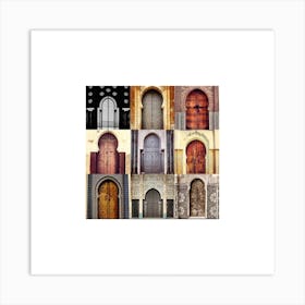 Doors Of Morocco Art Print