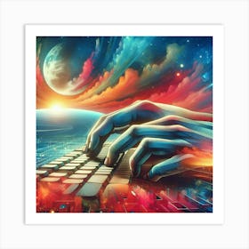 Computer Keyboard Art Print