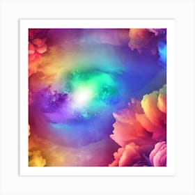 Abstract Flower Painting Art Print