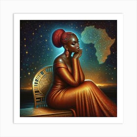 African Woman 5 Art Print