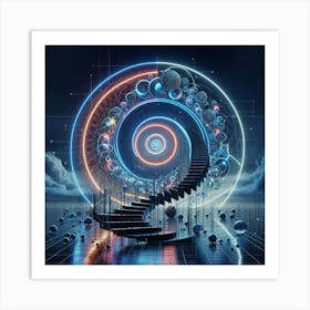 Spiral Staircase 9 Art Print