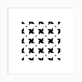 Black And White Pinwheels Art Print