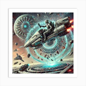 Lysara Stratos Gravity Weaponry Sci Fi 2 Art Print