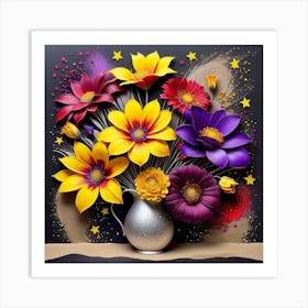 Flowers In Vase Art Print