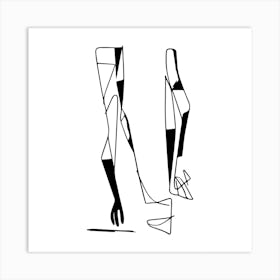 Two Legs or two people Art Print