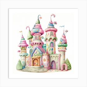 Candy Castle Art Print