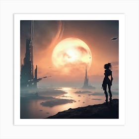 Sci-Fi Painting 1 Art Print