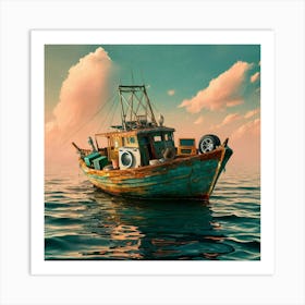 Old Boat Art Print