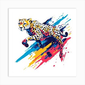 Cheetah.Generated AI. Wall Art Print Art Print