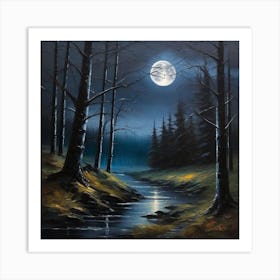 Eerie Forest Art Print