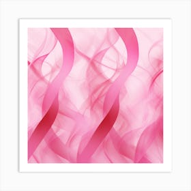 Pink Smoke Background Art Print