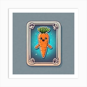 Carrot Sticker 4 Art Print