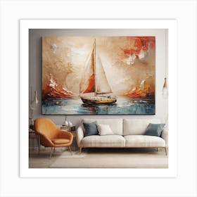 Yacht 2 Art Print