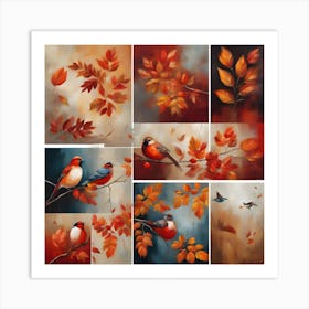 Autumn Birds 1 Art Print