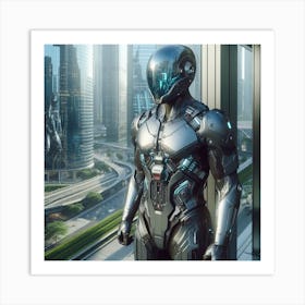 Futuristic Robot 38 Art Print