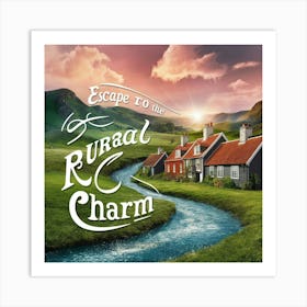 A Captivating And Serene Rural charm Art Print