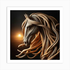 Horse Portrait Art Print