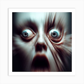 Scary Face Art Print